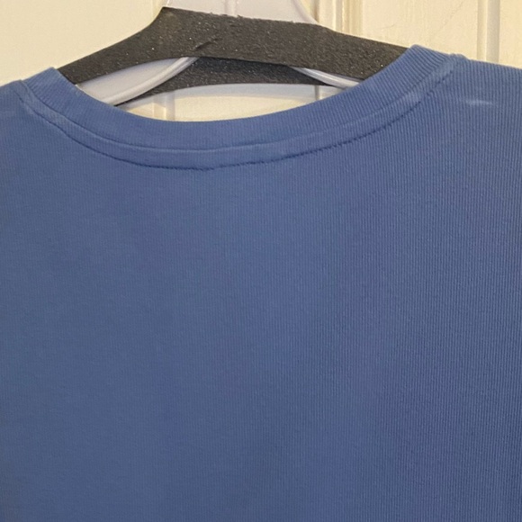 Banana Republic | Half Sleeve Ribbed Tee. French Blue. Size M. Worn Once On Set. - Picture 7 of 7